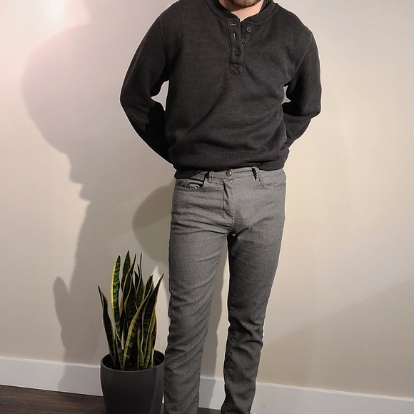 Mens fleece lined sweater - Picture 3 of 13